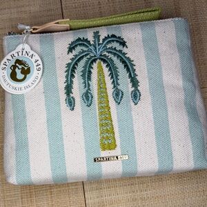 NEW Spartina 449 Carina Wristlet Sea Foam Palm NWT